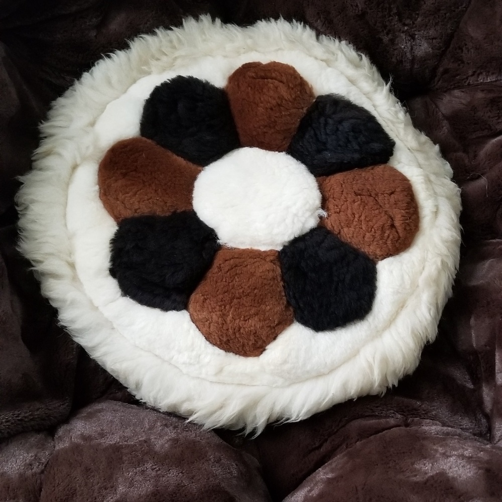 Alpaca Fur Accent Pillow Case